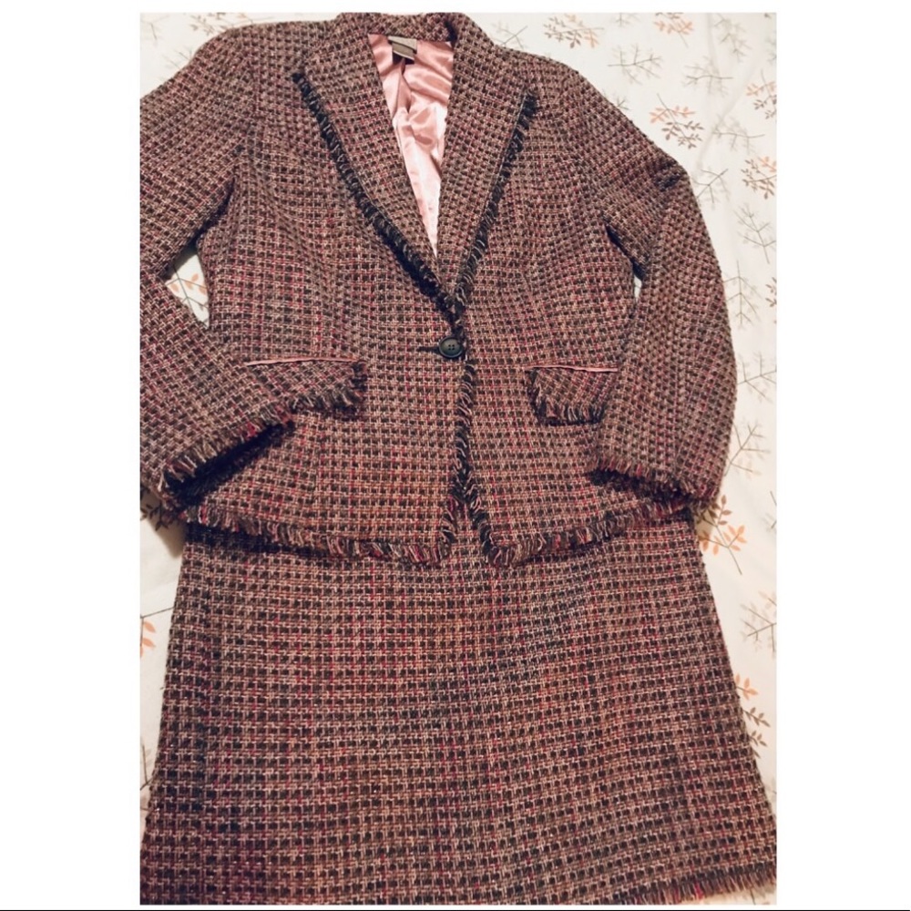 👛 Sigrid Olsen Sport 2-Piece Tweed Skirt Suit Set